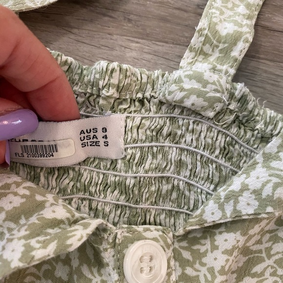 River Seafoam Green Floral Jumpsuit small - Picture 5 of 6